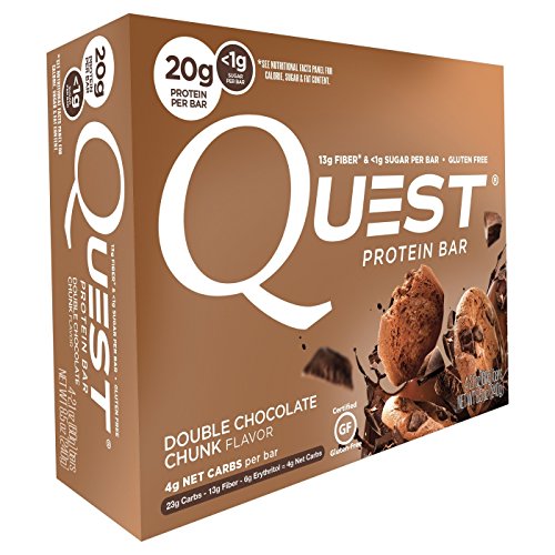 quest bars double - Quest Nutrition Protein Bar, Double Chocolate Chunk, 4 Count