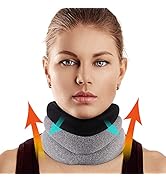 Neck Brace for Neck Pain and Support, Foam Cervical Collar for Sleeping, Vertebral Whiplash Wrap ...