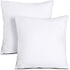 Utopia Bedding Throw Pillows Insert (Pack of 2, White) - 18 x 18 Inches Bed and Couch Pillows - Indoor Decorative Pillow