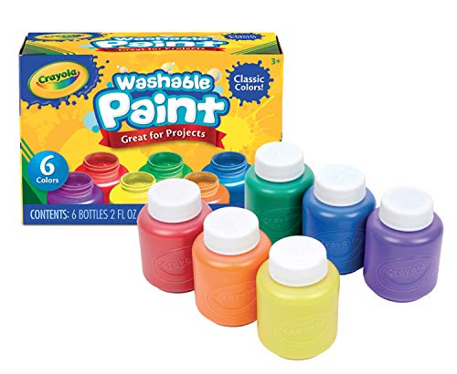 CRAYOLA Washable Paints - Assorted Colours (Pack of 6) |...