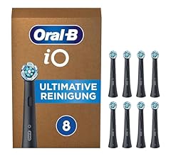 Oral-B iO Ultimative Reinigung Aufsteckbürsten für elektrische Zahnbürste, 8 Stück, ultimative Zahnreinigung, original Zahn…