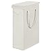 Chrislley 60L Slim Laundry Hamper with Lid Narrow Laundry Basket with Handle Upgrade Foldable Dirty Clothes Hamper Portable Skinny Hamper Organizer Storage Bins (25.6 inches,beige)