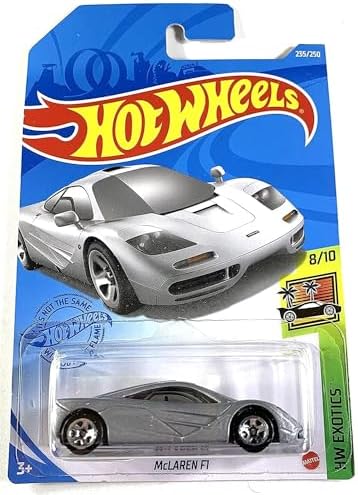 Hot Wheels McLaren F1 Silver, HW Exotics 8/10, 235/250