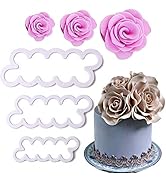 Palksky Cake Decorating Gumpaste Flowers The Easiest Rose Ever Cutter Pack of 3