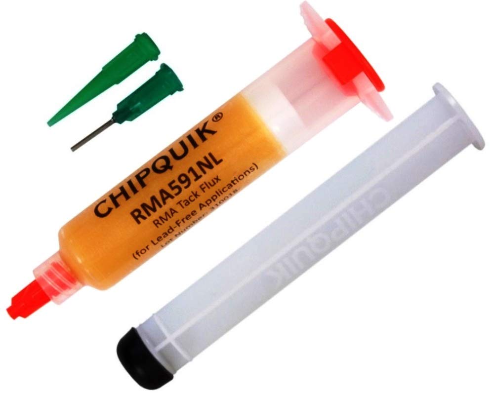 RMA Tack Flux (for Lead-Free) in a 10cc syringe w/plunger & tip