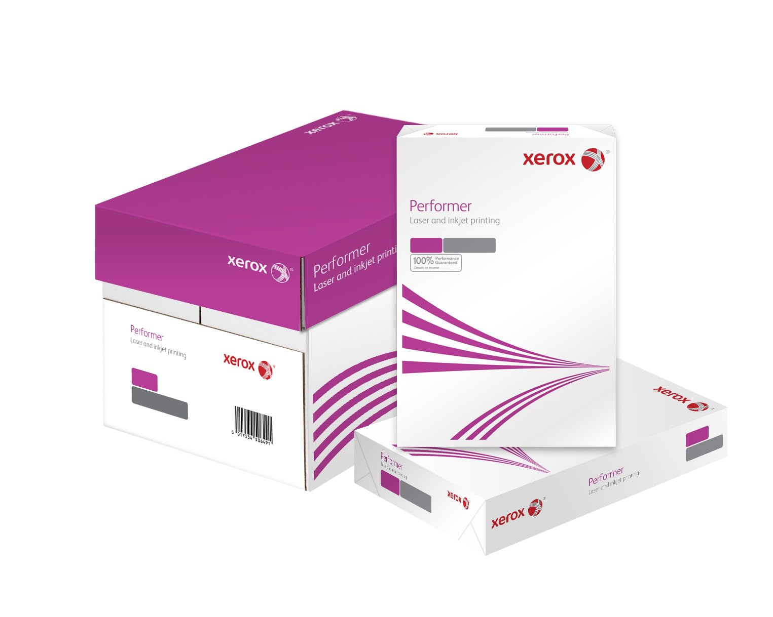 Xerox PerformerMultifunction Paper, 80gsm, A4, 1 Carton, 5 Reams, 2500 Sheets, 5 Reams per Carton