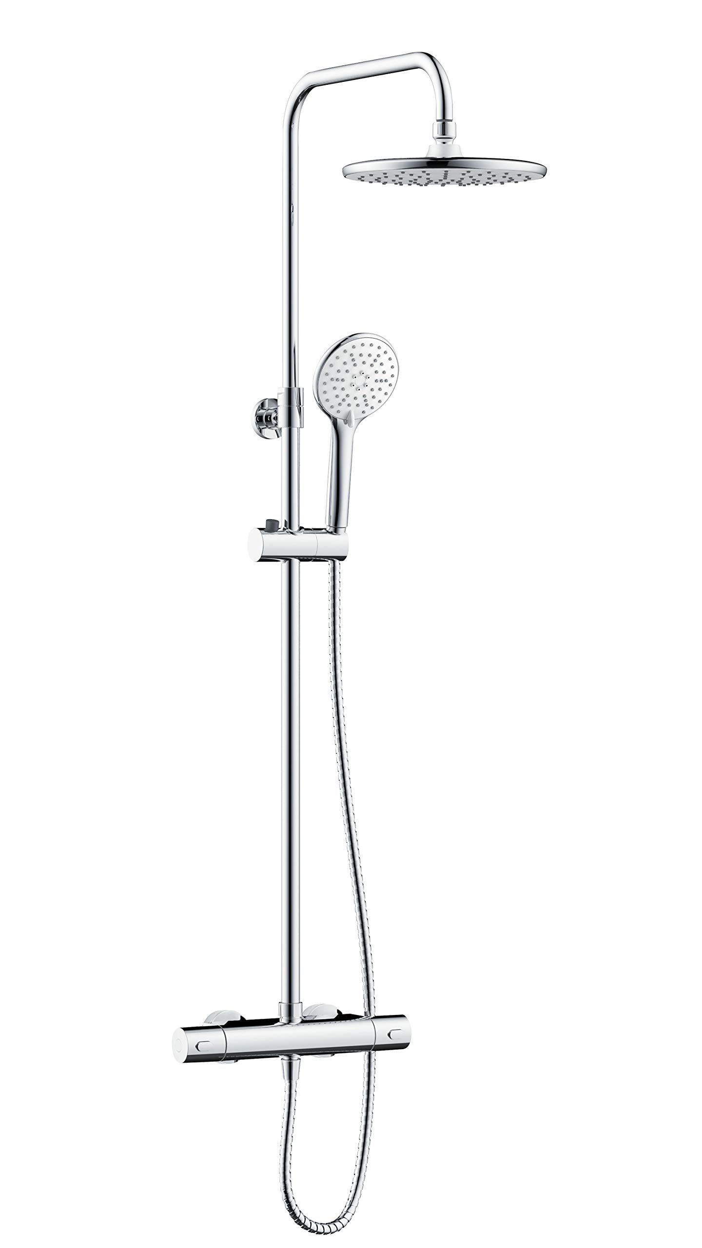 BristanBUZ2 SHXDIVCTFF C Buzz Safetouch Rigid Riser Bar Mixer Shower, Chrome