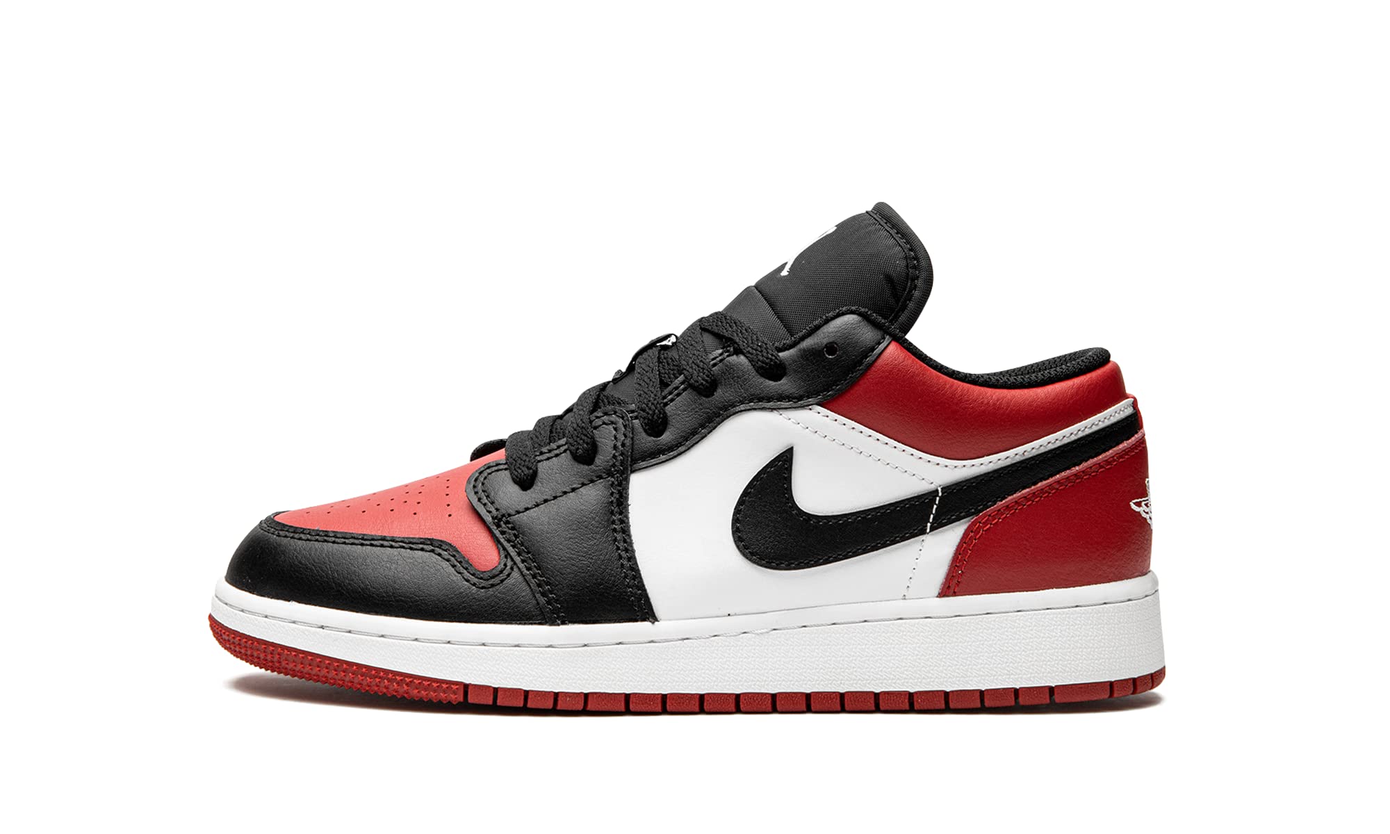 Jordan Youth Air Jordan 1 Low GS 553560 612 Bred Toe - Size 4Y, Gym Red/White-black