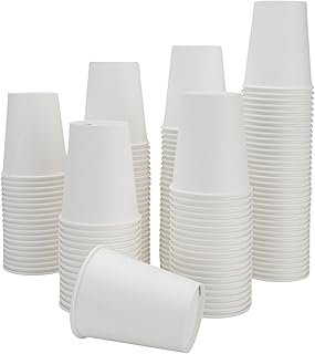 Caramont - Vasos de Cartón de 7 Oz - Paquete de 1000, Desechables, Resistentes al Calor, Cartón de Calidad, Ideal para Caf...