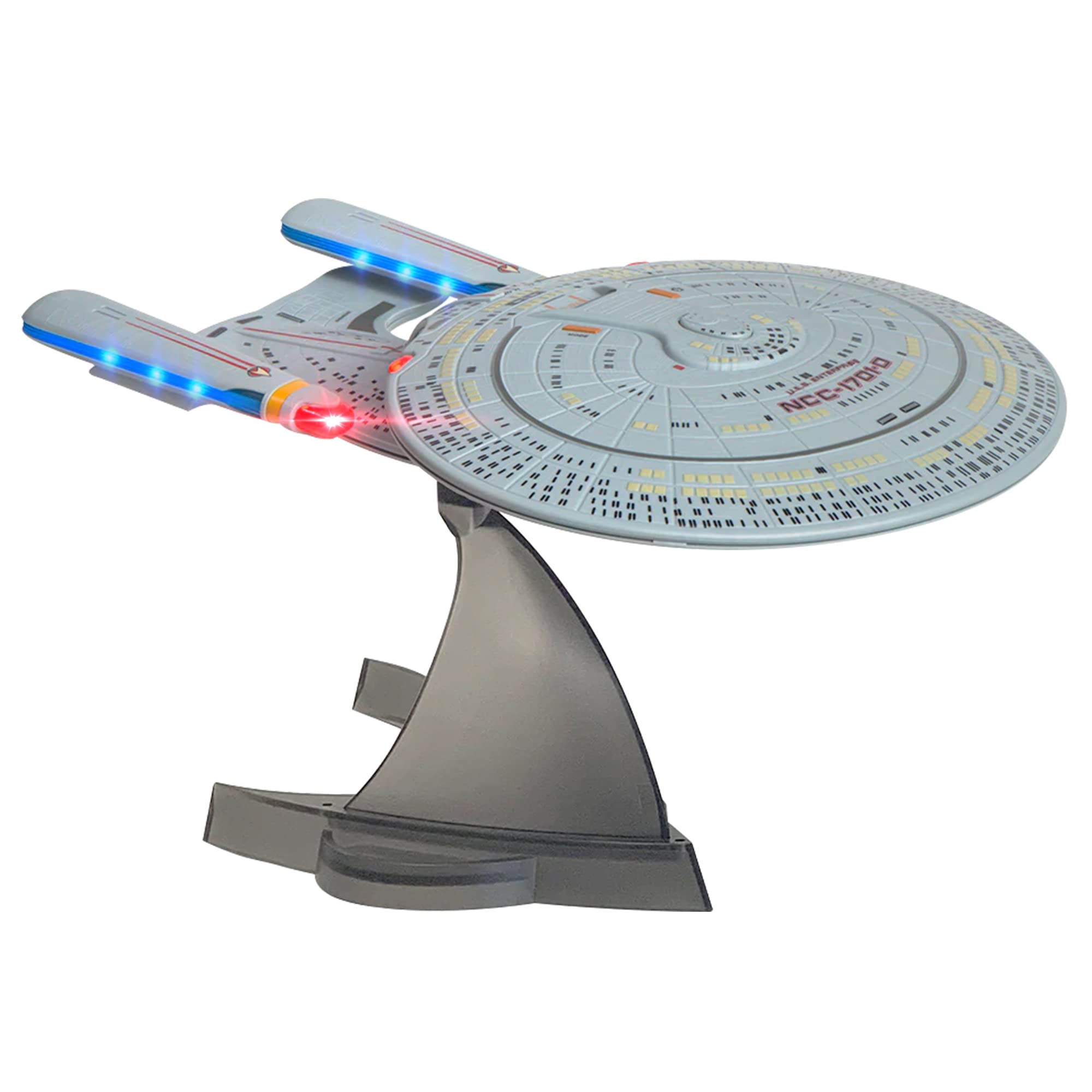 FAMETEK Star Trek U.S.S. Enterprise 1701-D – Replica Bluetooth Speaker, Engine Noise Sleep Machine, Night Light, Sound Effects – Memorabilia, Gifts, Gadgets, Collectibles for Star Trek Fans