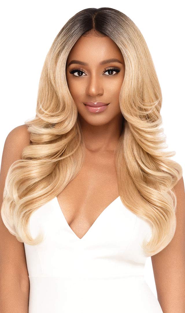 Outre LACEFRONT PERFECT HAIR LINE Glamorous Wavy Fully Hand-Tied 13”x 6” Frontal HD Baby Hair Transparent Lace Easy-to-Style Heat Friendly - GENEVA (DR4/T27613)