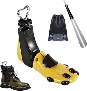 Shoe Stretcher Women Men Professional Boot Stretcher Adjustable Width Length for Wide Feet L Wm's 11-14;Men's 9-14,Yellow ...