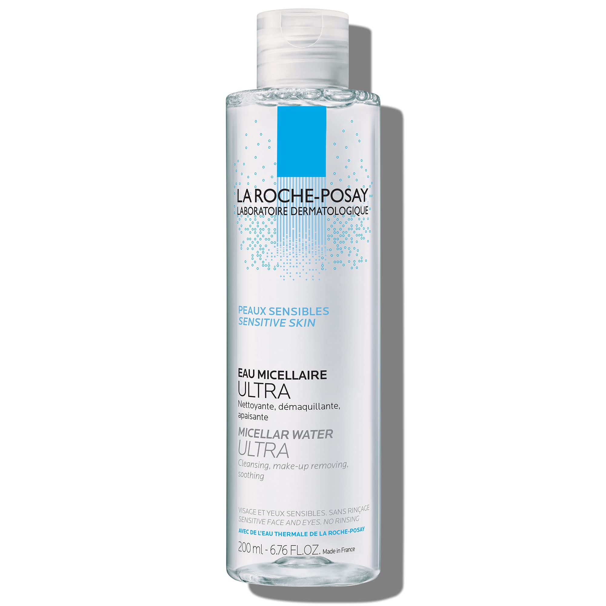 La Roche-Posay Micellar Cleansing Water for Sensitive Skin, Micellar Water Makeup Remover, Cleanses and Hydrates Skin, Gentle Face Toner, Oil Free