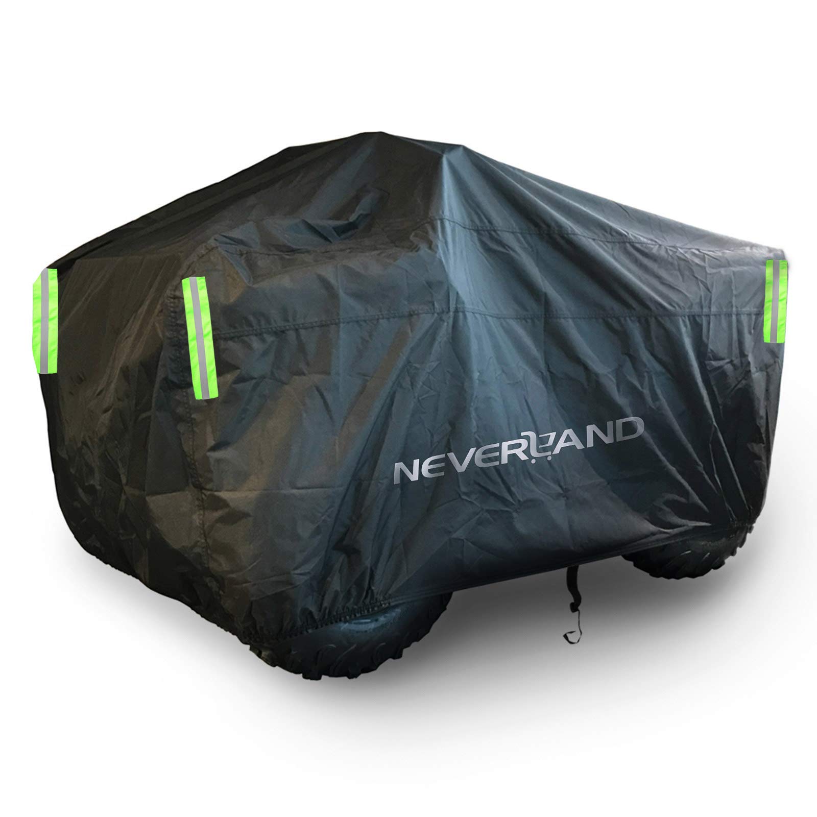 NEVERLAND ATV Cover Waterproof Heavy Duty Quad Bike Cover Outdoor XL Upgraded 210D Fabric UV Wind Dust Protection with Elastic,Adjustable Buckles,Reflective Strip Carry Handles,Front Mark,Storage Bag