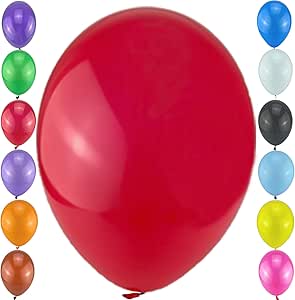 Party Red Balloons,50pack Bulk Pearlized Natural Latex Balloons 12 inch,Helium Gas or Air Inflated Natural Latex Round Balloons for Parties Anniversary Themed Arch&#39;s DIY Decorations (Red)