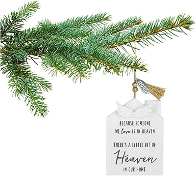 Heaven in Our Home Memorial Christmas Ornament 2025, Beautiful Sympathy Ornament or Gift Idea, Bereavement Gift, Loss of Loved One Ornament, Strong Resin Ornament, Memory Gift, Comes in a Gift Box