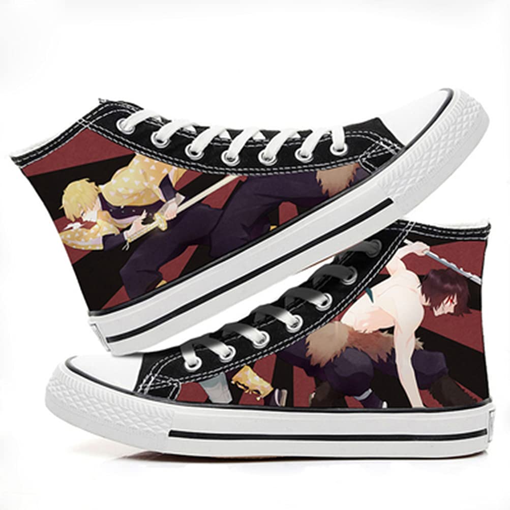 ZHAOQIAN Anime hand-painted pattern shoes, for Anime Demon Slayer, Apply to Anime Fans Collection Gifts