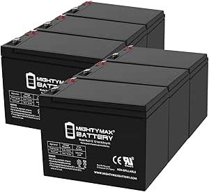 Mighty Max Battery 12V 8Ah SLA Battery Replacement for Mercedes Benz SLR 722S - 6 Pack