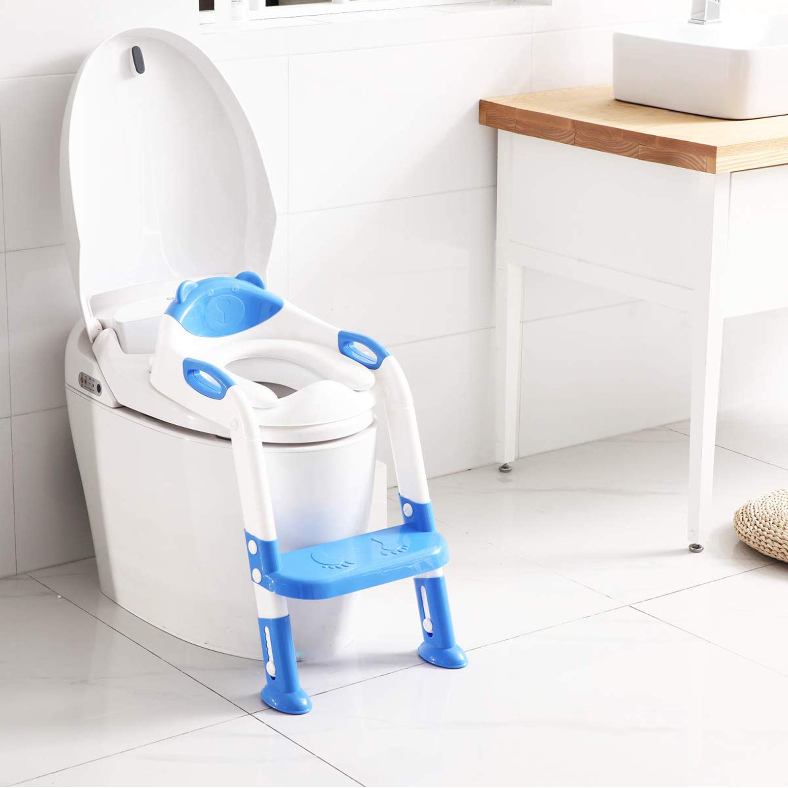 Buy Potty Training Seat with Step Stool Ladder,SKYROKU Potty Training ...