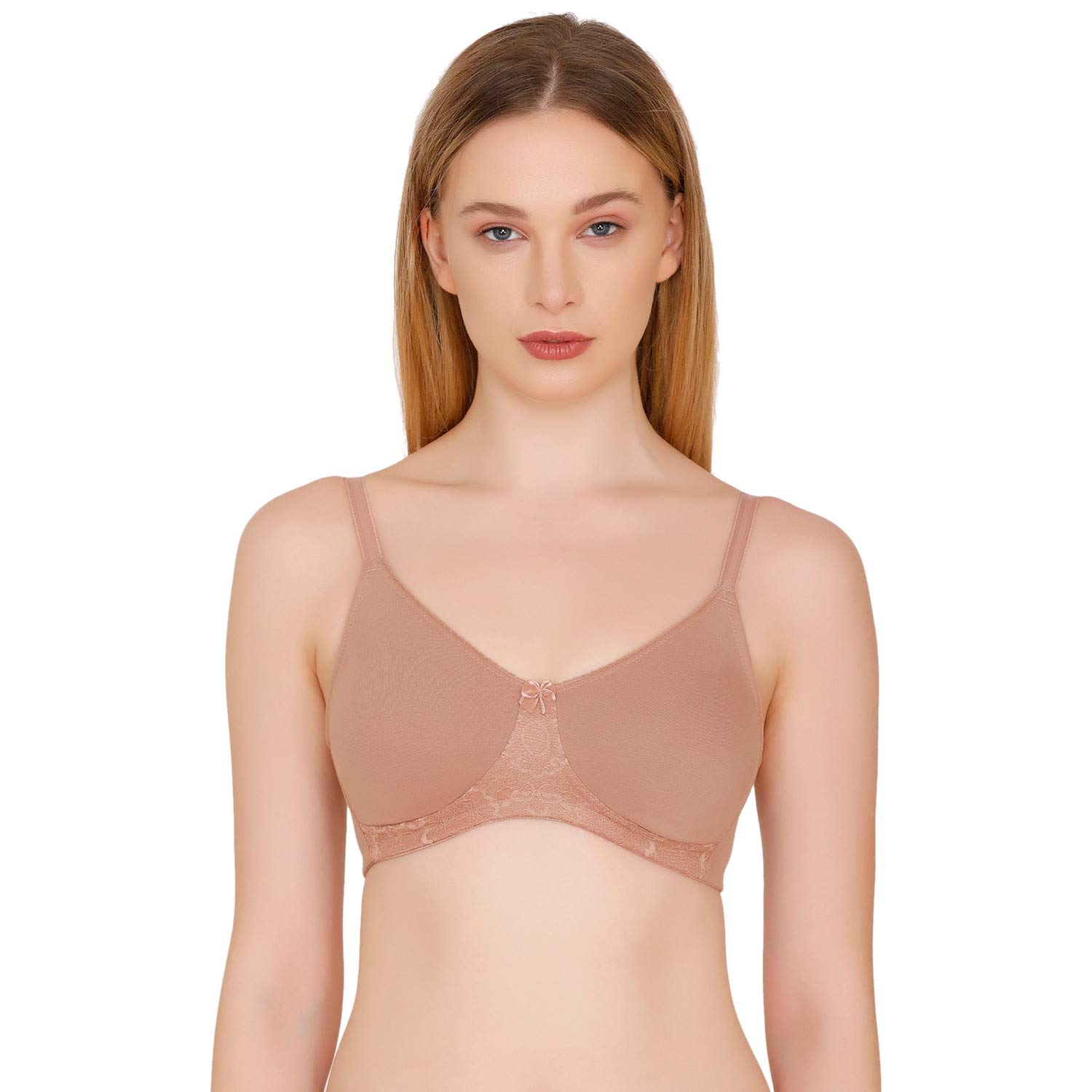 ZivameWomen's Cotton Non-Padded Wire Free T-Shirt Bra