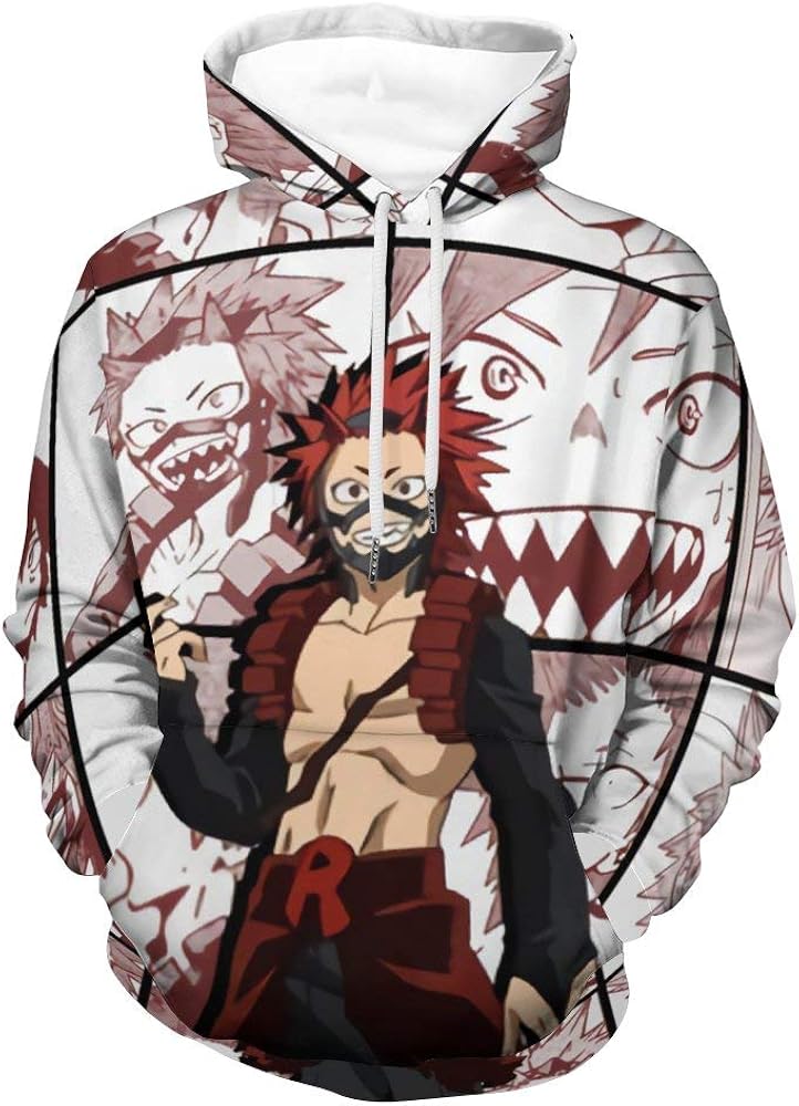 Kirishima Eijiro Collage My Hero Academia Anime Hoodie pullovers Casual ...