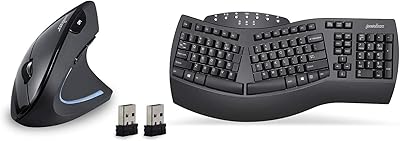 Ergonomic Bundle PERIBOARD-612 Wireless Ergonomic Keyboard with PERIMICE-713 Wireless Vertical Mouse