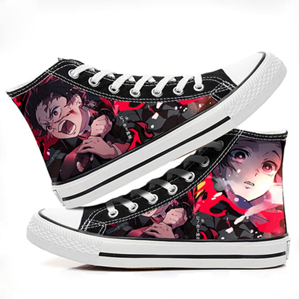 ZHAOQIAN Anime hand-painted pattern shoes, for Anime Demon Slayer, Apply to Anime Fans Collection Gifts