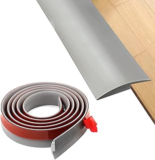 Floor Rubber Transition Strip Self Adhesive Carpet to Tile Transition Strip Edging Trim Strip for Threshold Transitions wi...