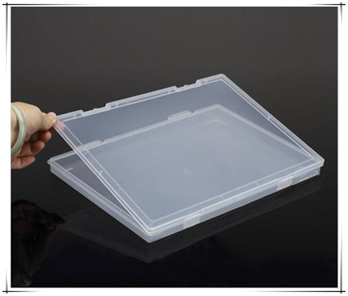 Buy Portable A4 File Box Transparent Plastic Box Document Paper ...