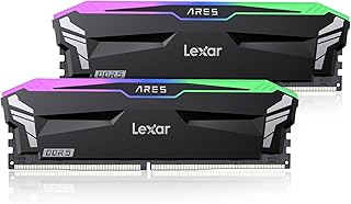 Lexar ARES RGB DDR5 RAM 32GB Kit (2x16GB) 6400 MHz, DRAM 288-Pin UDIMM Desktop Memory, High Performance Gaming Memory for ...