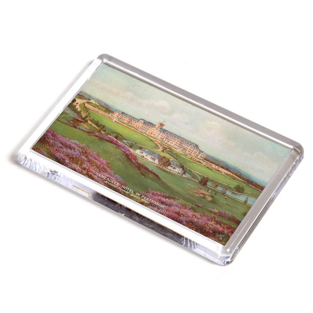 FRIDGE MAGNET - Vintage Scotland - Gleneagles Hotel in Perthshire