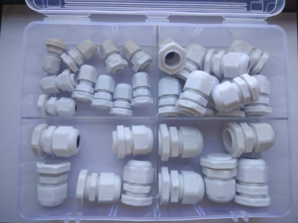 GSK Cut® Polyamide Adjustable 3.5-13mm Cable Glands Joints Cable Gland - PG7, PG11, PG13.5, PG16 (30, COMBO-20)