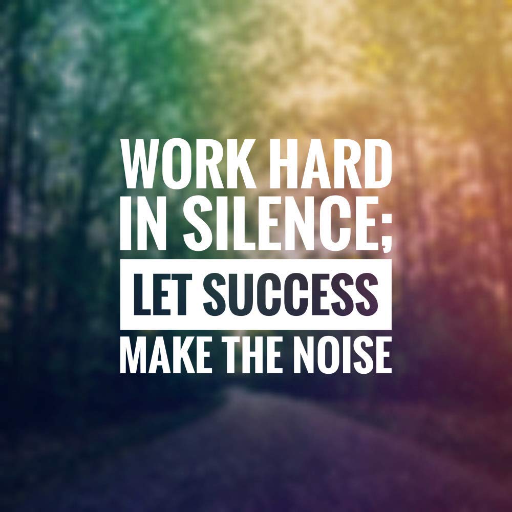 5 Ace work hard in silence |Motivational quotes|Inspirational ...