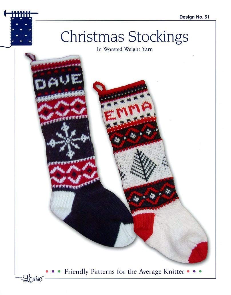 Christmas knitted stocking pattern