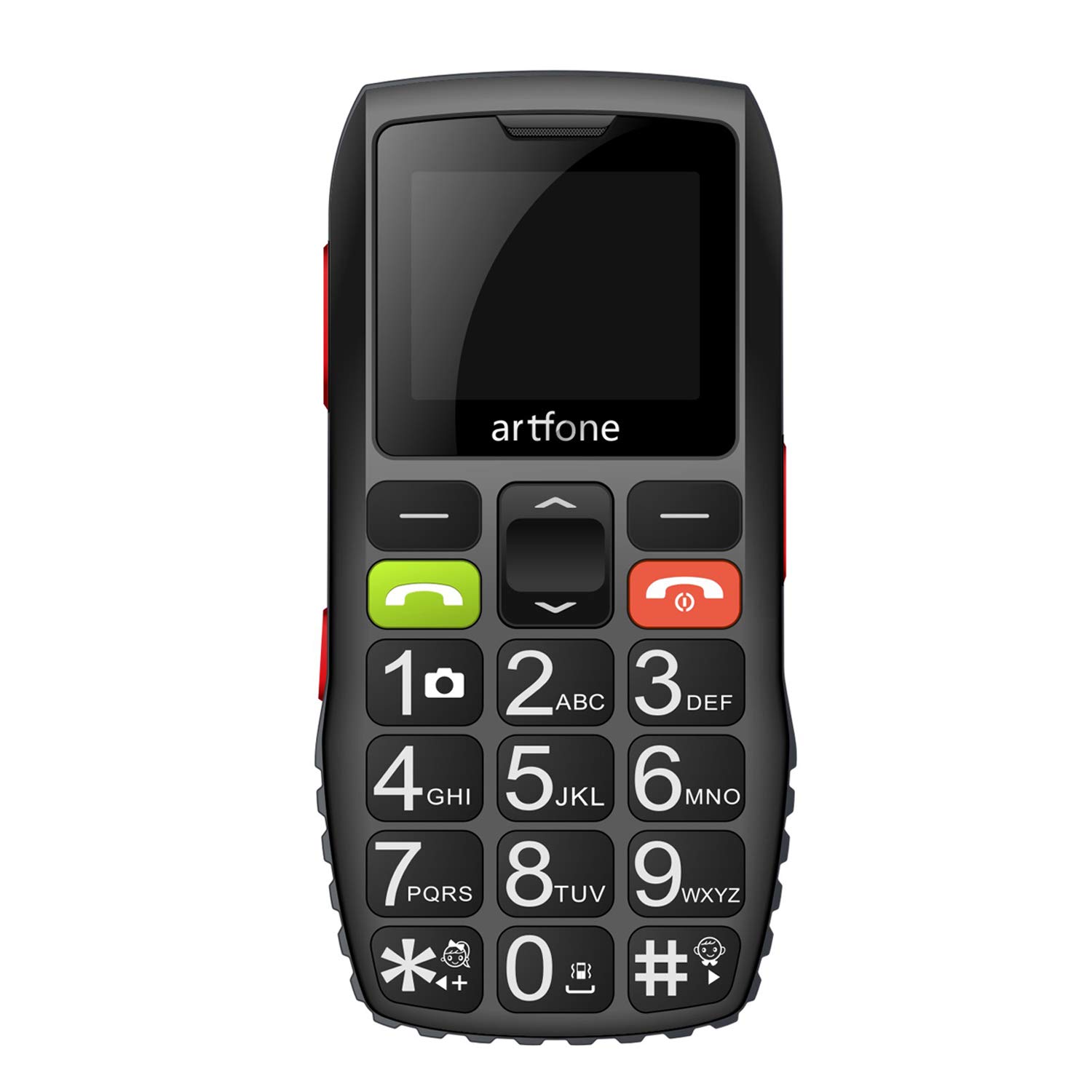 artfone C1 Big Button Mobile Phone for Elderly, SIM Free Senior Mobile Phones,Easy to Use Basic Mobile Phones With SOS Emergency Button,1400mAh Battery