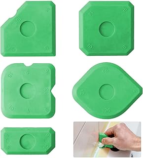 Set of 5 Sealant Finishing Tool, Tool kit with 23 Different Shapes, Silicone Sealant Applicator for Silicone & Acrylic Joi...