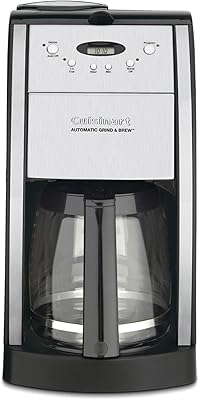 Cuisinart DGB-550BKP1 Automatic Coffeemaker Grind & Brew, 12-Cup Glass, Black