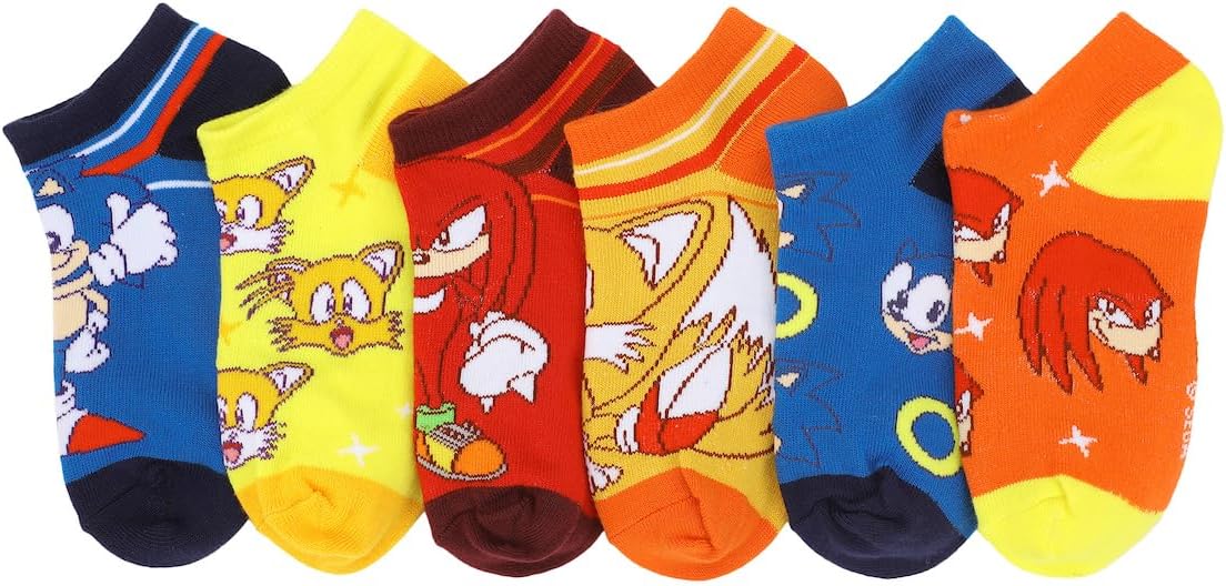 Amazon.com: Bioworld Sonic the Hedgehog Characters 6-Pack of Kids ...