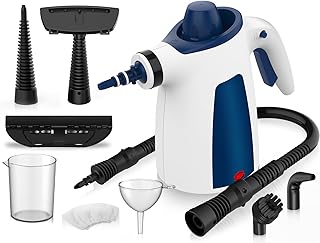 Steam Cleaner, Pressurized Handheld Steam Cleaner for Home with Safety Lock & 9 PCS Accessories, 350ML Large Water Tank Mu...