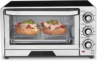 Cuisinart TOB-40N Custom Classic Toaster Oven Broiler, Brushed Stainless and Black