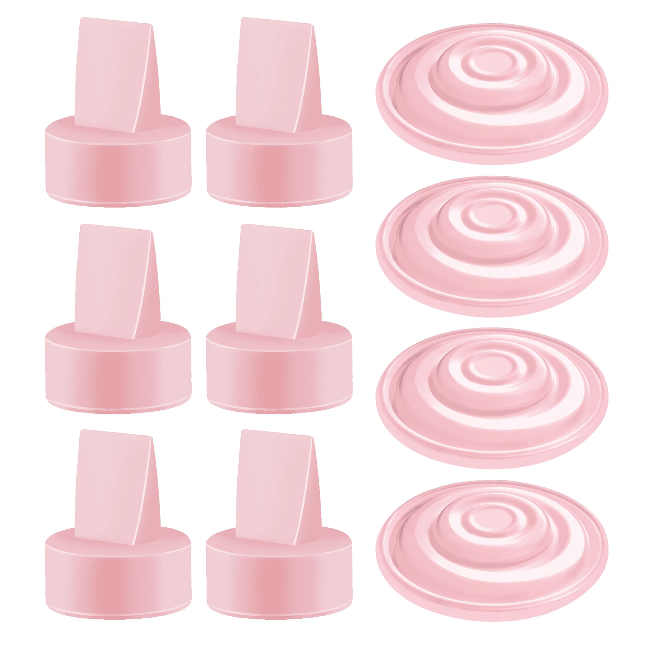 Maymom Pump Parts Compatible with Spectra S1 Spectra S2 Spectra Incl Duckbill Valve Replace Spectra Duckbill Valve Spectra S2 Replacement Parts Not Original Spectra Pump Parts (10 Piece Pink)