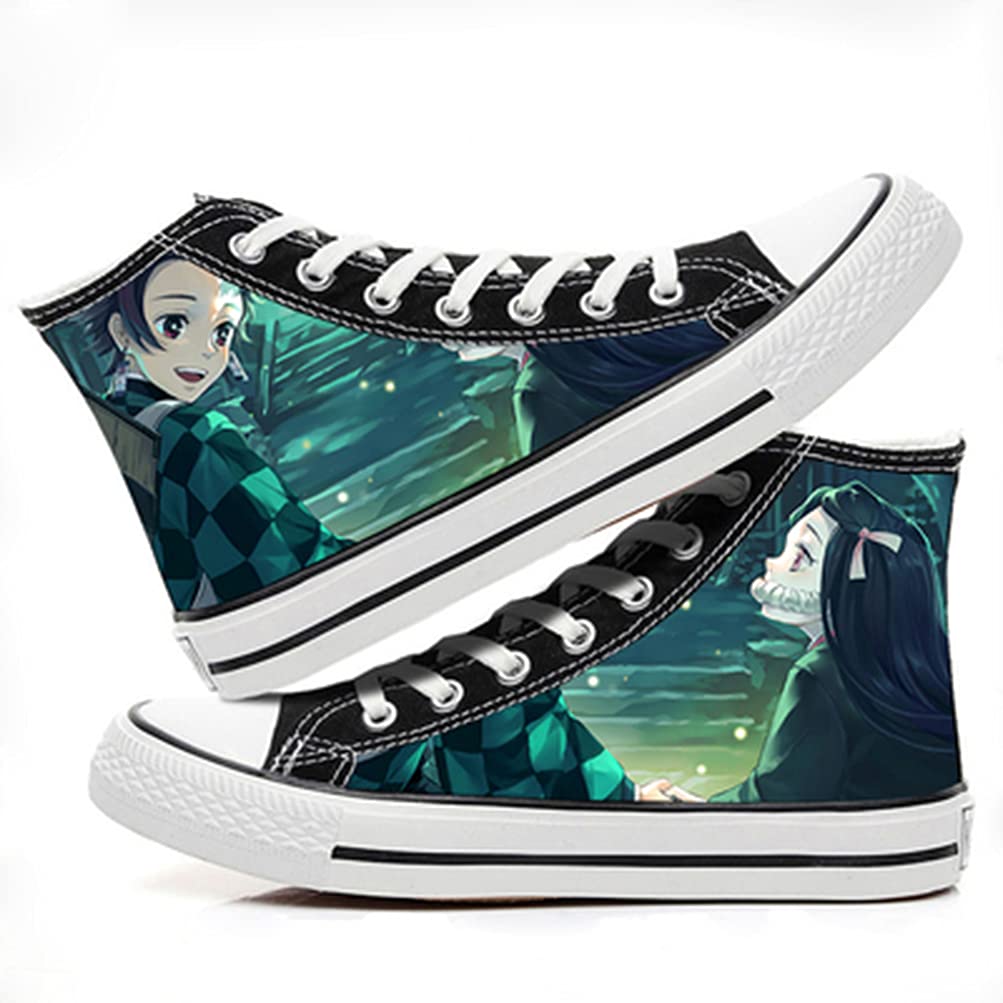 ZHAOQIAN Anime hand-painted pattern shoes, for Anime Demon Slayer, Apply to Anime Fans Collection Gifts