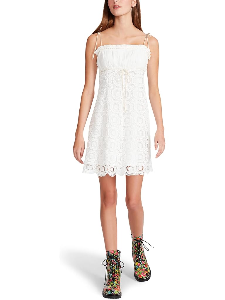 Betsey Johnson Novelty Cotton and Venise Lace Tulip Mini Dress