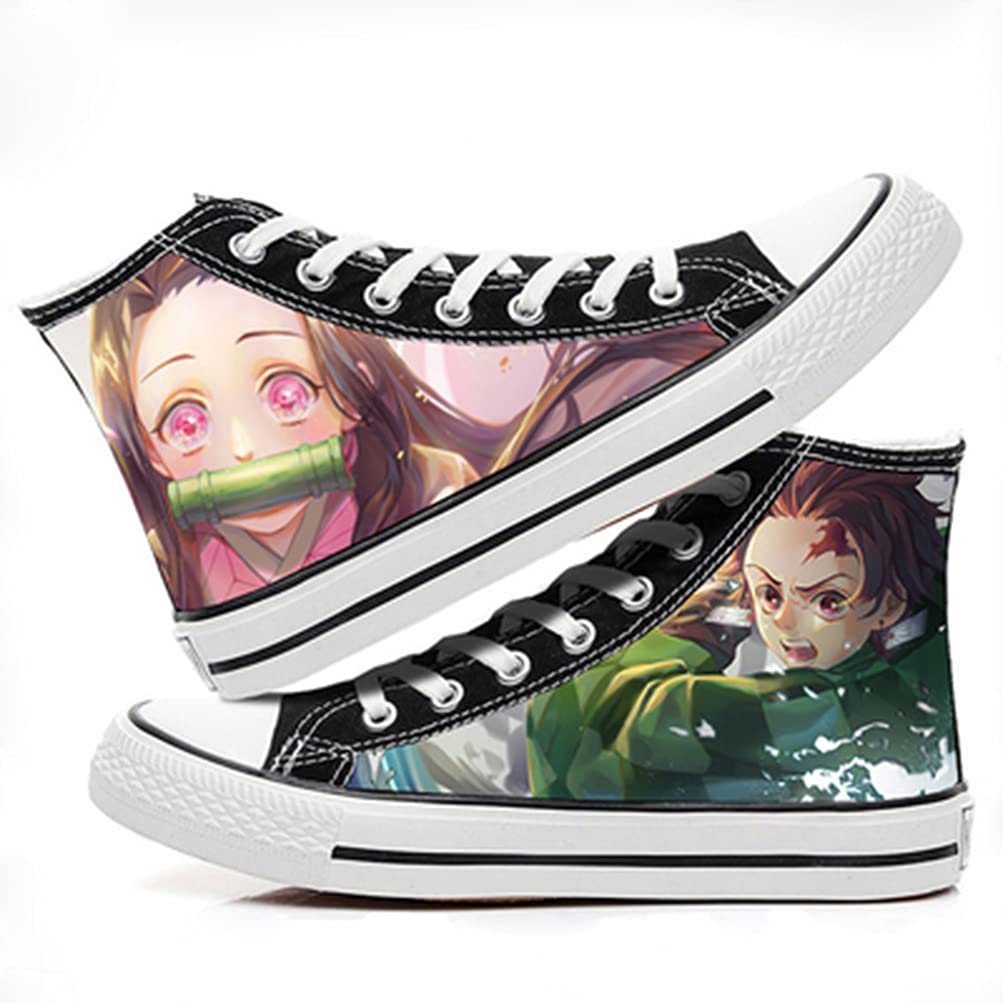 ZHAOQIAN Anime hand-painted pattern shoes, for Anime Demon Slayer, Apply to Anime Fans Collection Gifts