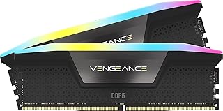 CORSAIR VENGEANCE RGB DDR5 32GB (2x16GB) 5600MHz C40 Intel Optimised Desktop Memory (Dynamic Ten-Zone RGB Lighting, Onboar...