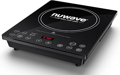 Nuwave Portable Induction Cooktop, NSF-Certified Single Electric Burner, 94 Precise Temp Range, Large 8” Heating Coil, Perfect for Professional & Commercial Settings, Shatter-Proof Glass Surface