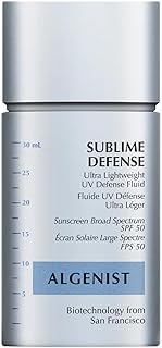 Algenist Sublime Defense Ultra Lightweight UV Defense Fluid SPF50 - Sheer, Oil-Free Face Sunscreen with Vitamin E, Echinac...