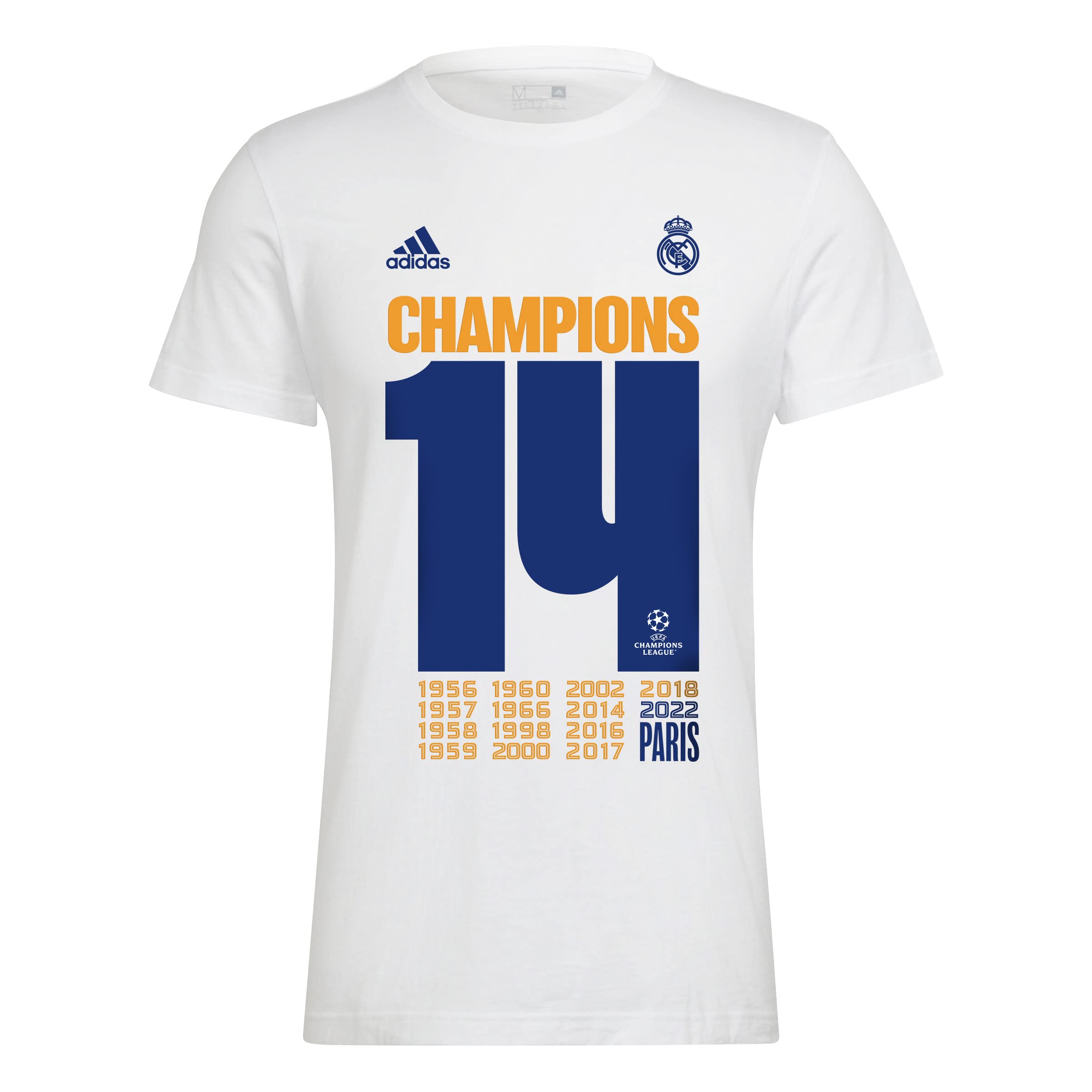 Real Madrid F.C. Men's Rm Ucl Champ M Real Madrid T-Shirt