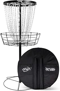 MVP Disc Sports Black Hole Lite Disc Golf Basket with Transit Bag