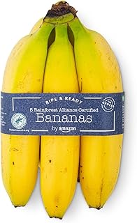 by Amazon Ripe & Ready Bananas, Pack of 5, Medium